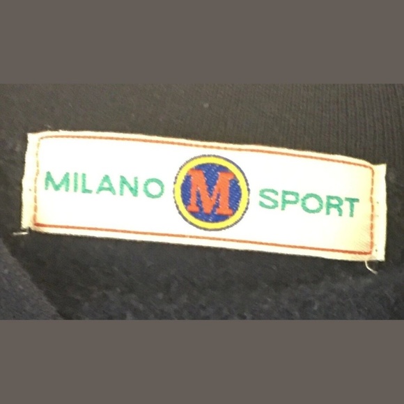 Vintage Milano Sport V-Neck Sweater w/Crest Mens M - Picture 3 of 3